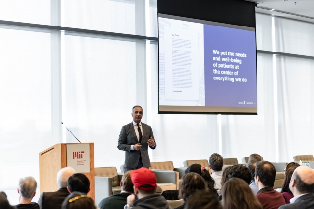 Mathai Mammen, HST graduate and the head of R&D at the Janssen Pharmaceutical Co