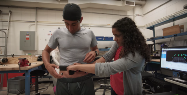 HST PhD student Richard Fineman is using wearable sensors to understand techniques for coordination and balance that could help better understand elderly walking patterns and influence next generation spacesuit design. Watch the video here.