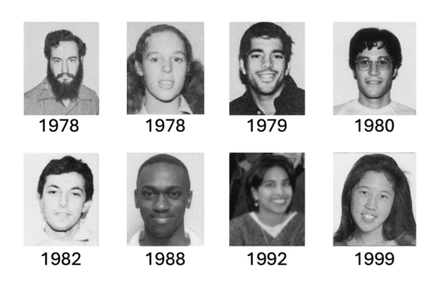 HST faculty collage from their entering year