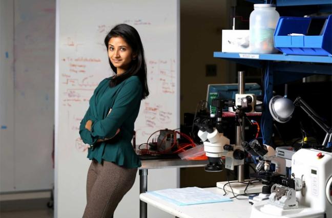 Shriya Srinivasan, an HST MEMP PhD student, is the winner of one of the Lemelson-MIT student prizes